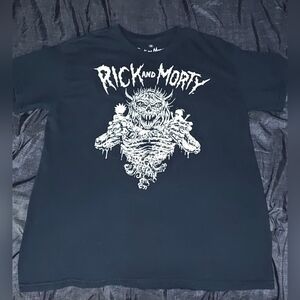 Rick and Morty Black Graphic Tee